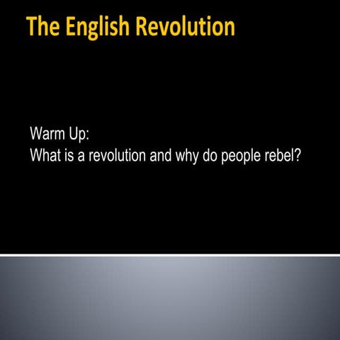 The English Revolution
