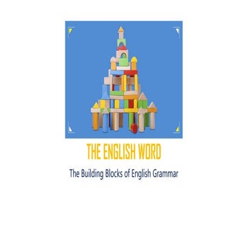 English Words: The Building Blocks of English Grammar (B1)