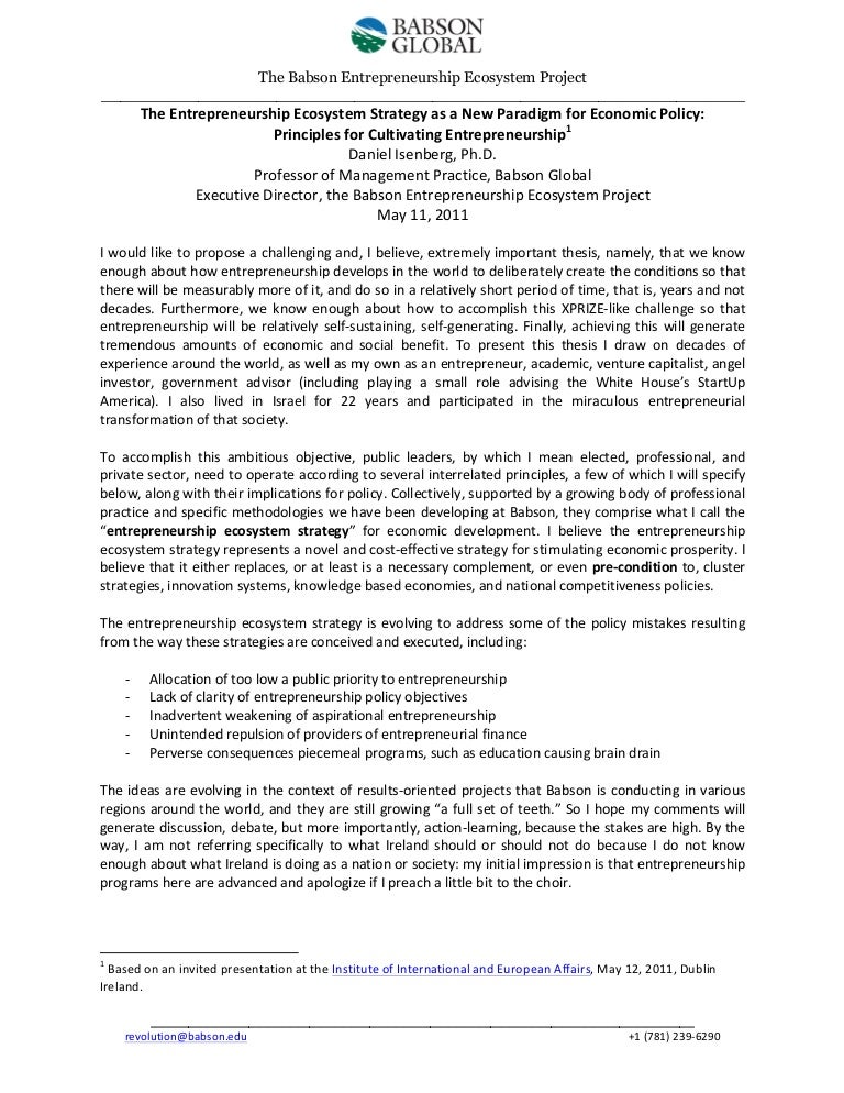 Innovation ecosystem example picture