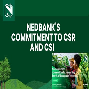 Business presentation environments nedbank