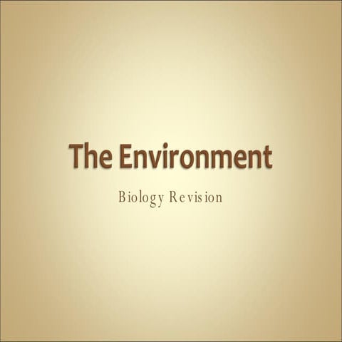 The Environment