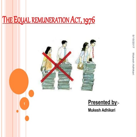 The equal remuneration act, 1976 | PPT