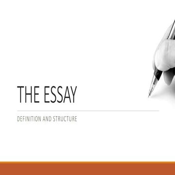The essay