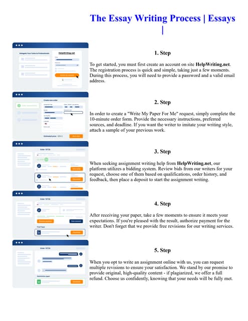The Essay Writing Process Essays