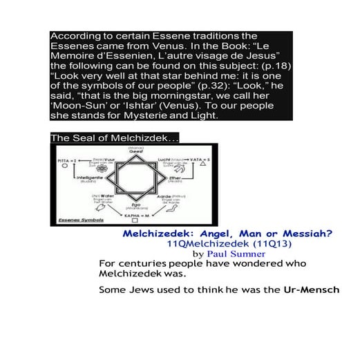 The essenes came from venus. | DOCX