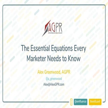The essential equations every marketer needs to know