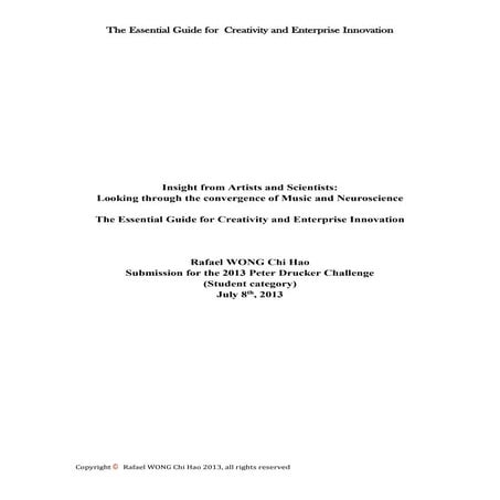 The essential guide for creativity and enterprise innovation  rafael wong chi...