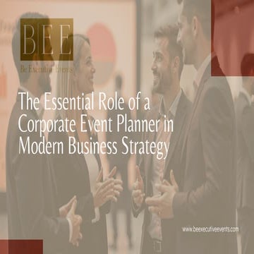 The Essential Role of a Corporate Event Planner in Modern Business ...
