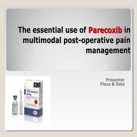 Parecoxib Sodium for Injection Taj Pharma PIL | PDF