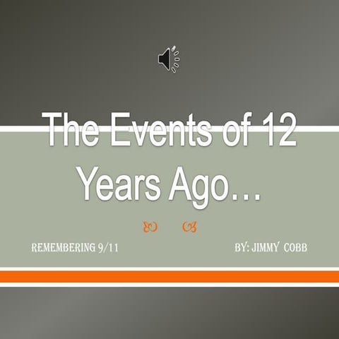 The events of 12 years ago