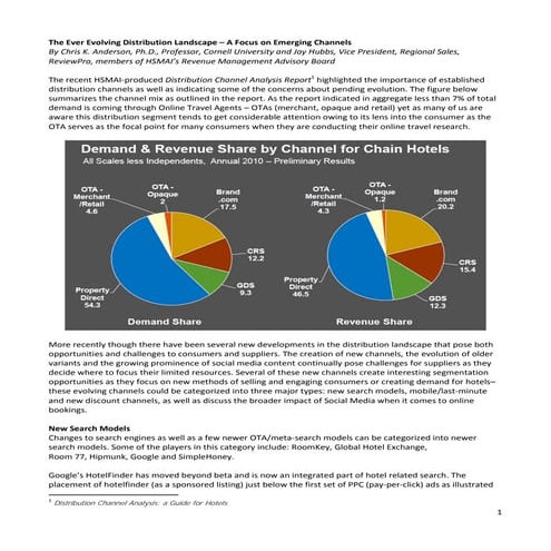 The ever evolving distribution landscape – a focus on emerging channels