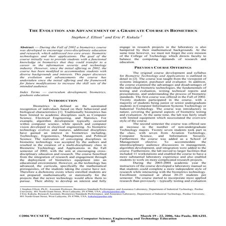 (2006) The evolution and advancement of a graduate course in biometrics