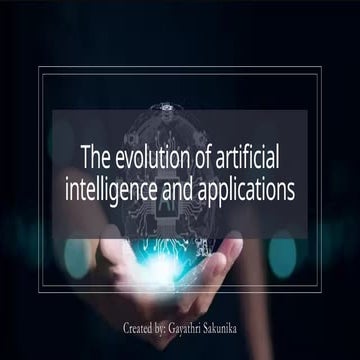 The evolution of artificial intelligence and applications.pptx
