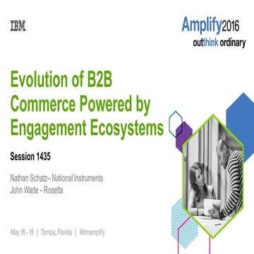 The Evolution of B2B Commerce Powered by Engagement Ecosystems