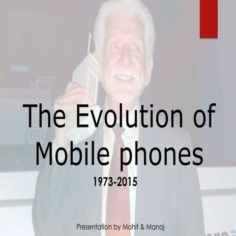The evolution of cellphone