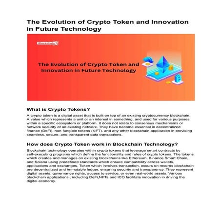 The Evolution of Crypto Token and Innovation in Future Technology.pdf
