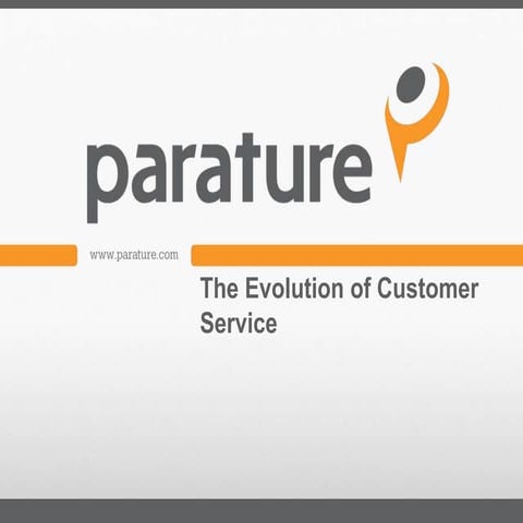 Evolution of Customer Service