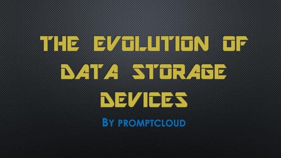 The Evolution of Data Storage (Infographic) | PDF | Data Storage and ...
