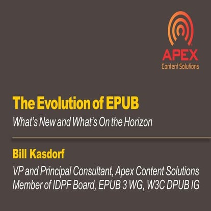 The Evolution of EPUB