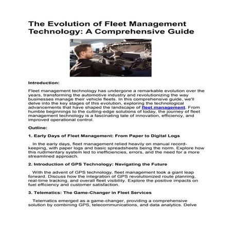 The Evolution of Fleet Management Technology A Comprehensive Guide.docx