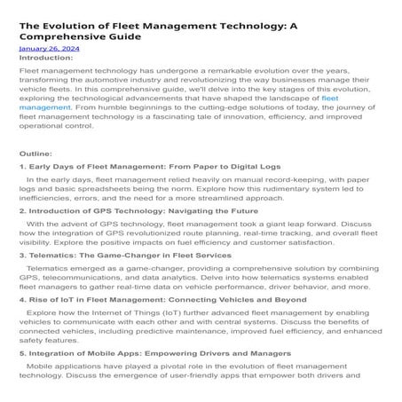 The Evolution of Fleet Management Technology A Comprehensive Guide.docx