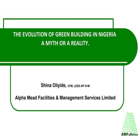 The evolution of green buildings in nigeria 