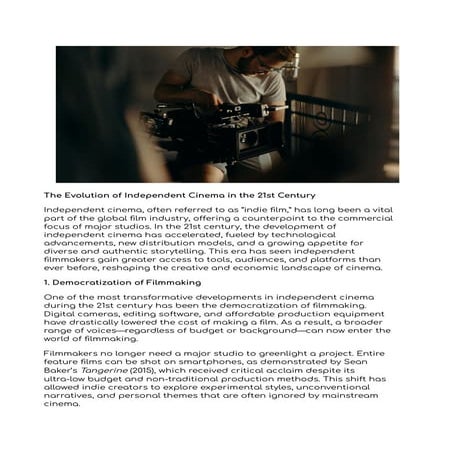 The Evolution of Independent Cinema in the 21st Century.pdf