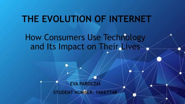 The Evolution of Internet 