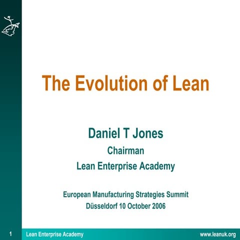 The Evolution of Lean