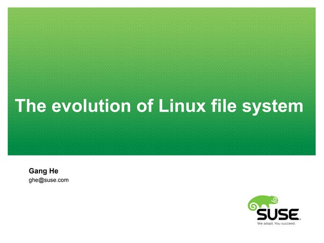 The evolution of linux file system