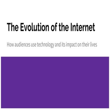 The Evolution of the Internet 