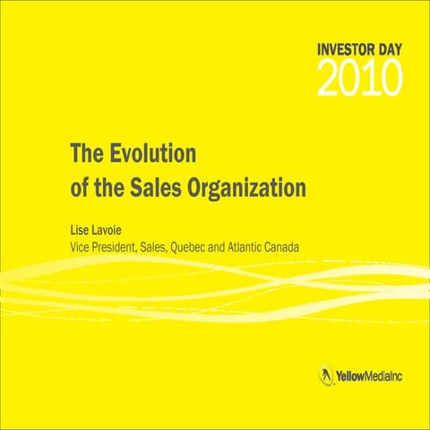 The evolution of the sales organization(1)