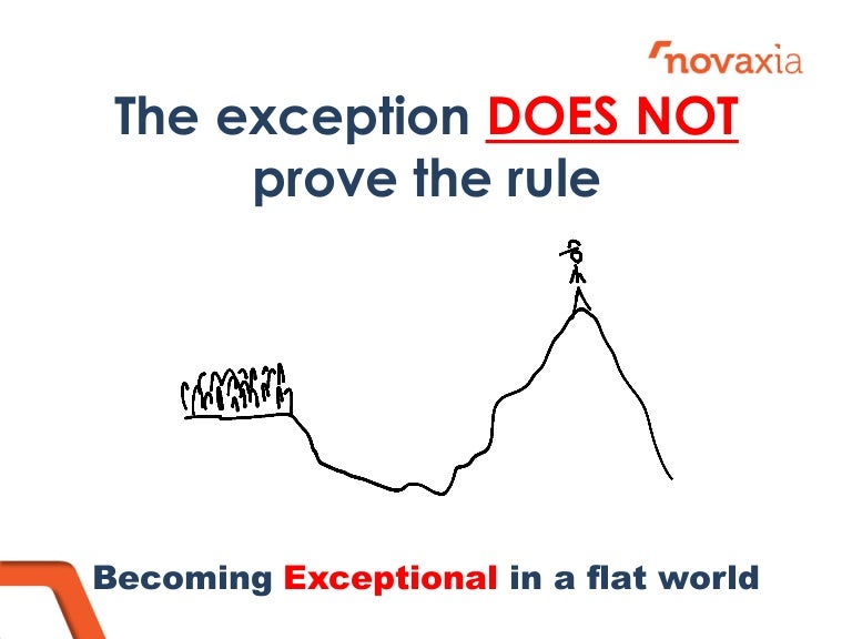 Exception to the rule. Exception to the rule