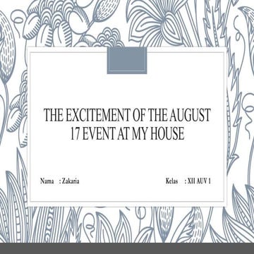 The excitement of the August 17 event at.pptx