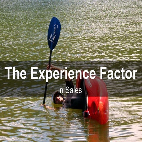 The Experience Factor in Sales