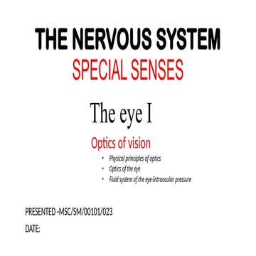 THE EYE -anatomy and physiology detailed | PPTX