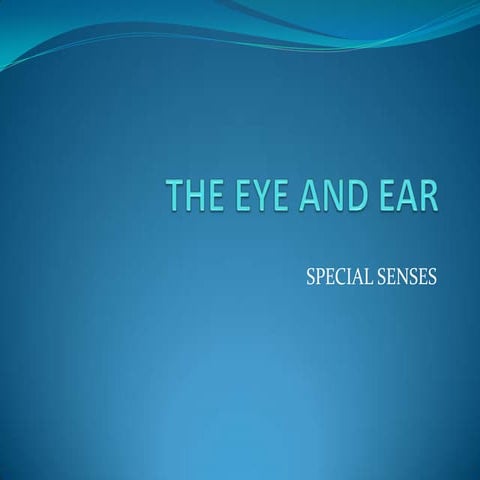 The eye and ear chapter 13 | PPTX