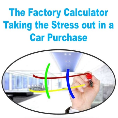 The Factory Calculator Taking the Stress out in a Car Purchase