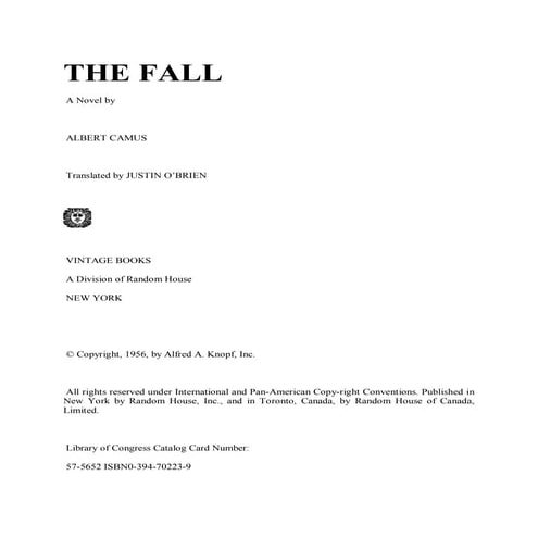 The Fall by albert camus uploaded by ill will