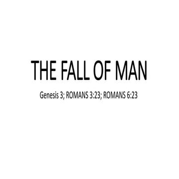 The Fall of Man