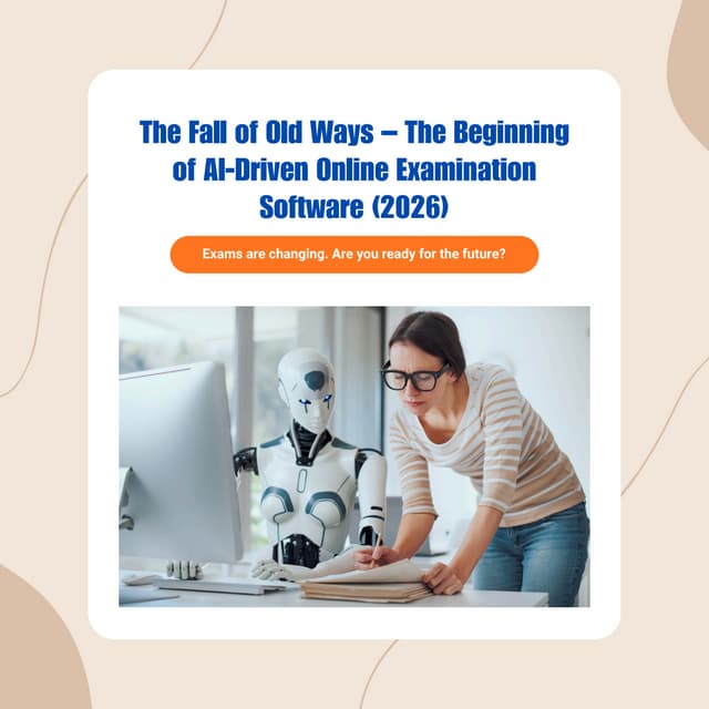 Online Examination Software for Pre and Post Examination Process | PPTX