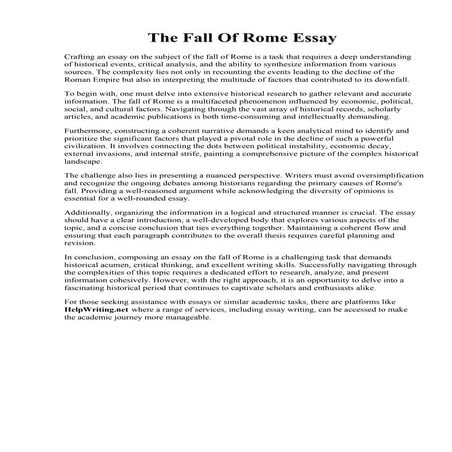 The Fall Of Rome Essay.pdf