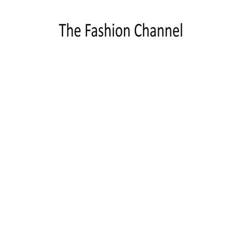 The fashion channel