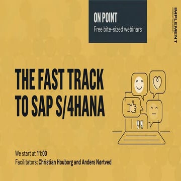 The fast track to sap s:4 hana