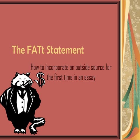 The FATt Statement