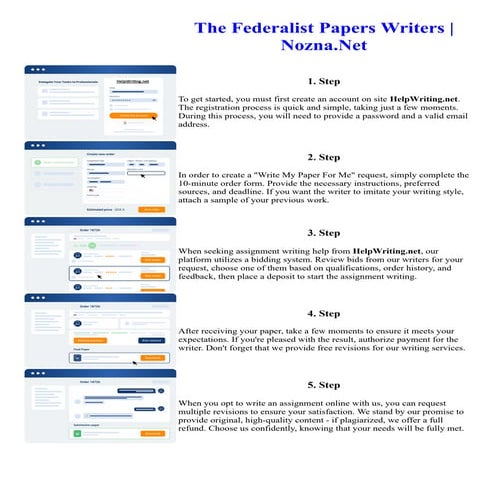 The Federalist Papers Writers Nozna.Net. Online assignment writing service.