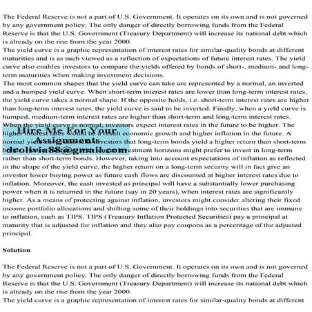 The Federal Reserve is not a part of U.S. Government. It operates on.pdf