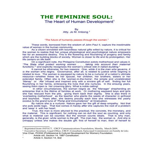 The Feminine Soul