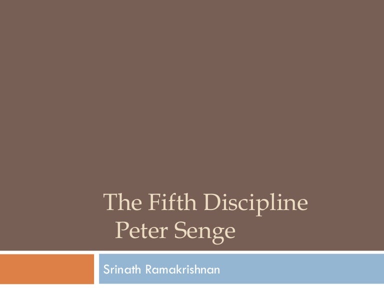 the fifth discipline