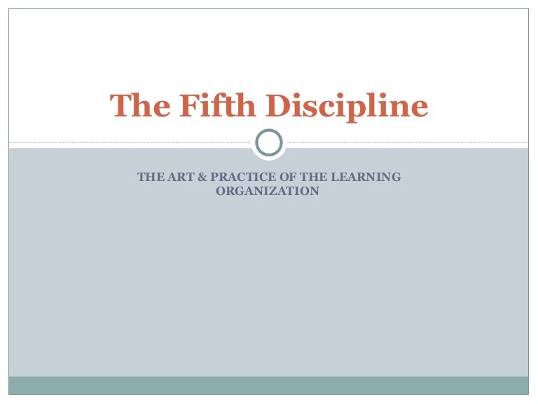 the fifth discipline